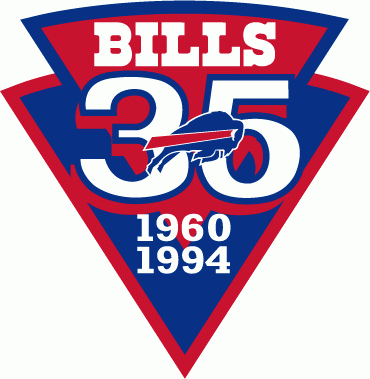 Buffalo Bills 1994 Anniversary Logo iron on paper